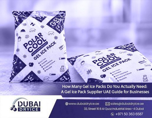 Gel ice pack supplier UAE - Polar Cool gel ice packs by Dubai Dry Ice